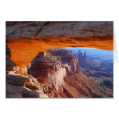 Mesa Arch Sunrise Utah Card (Front Horizontal)