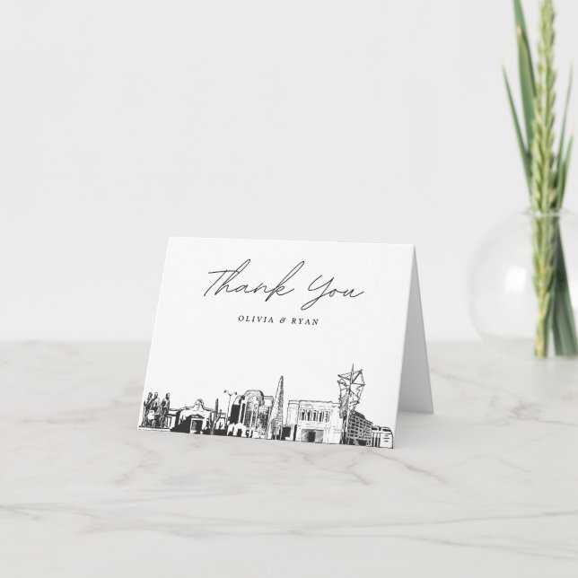 Mesa Arizona Blank Thank You Card (Front)