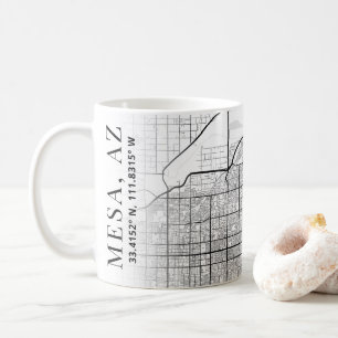 Mesa, Arizona City Map Coffee Mug
