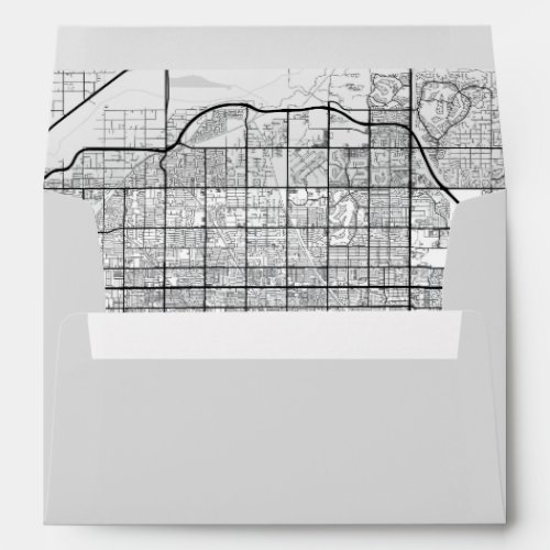 Mesa Arizona City Map Envelope