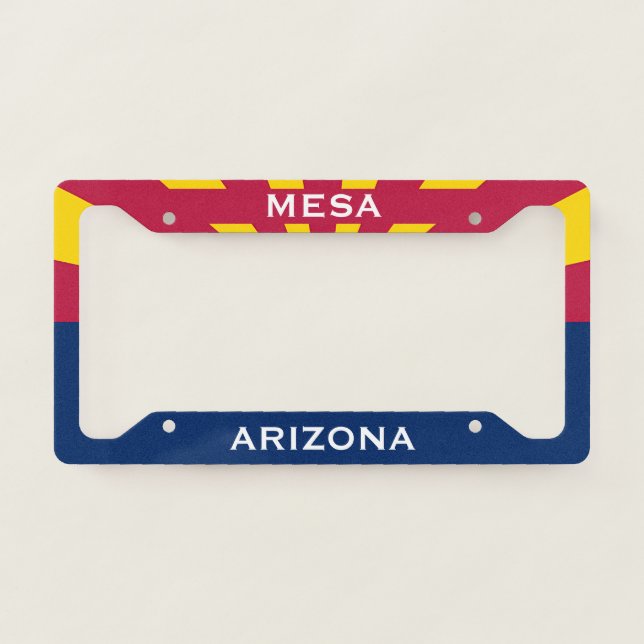 Mesa Arizona Flag   License Plate Frame (Front)