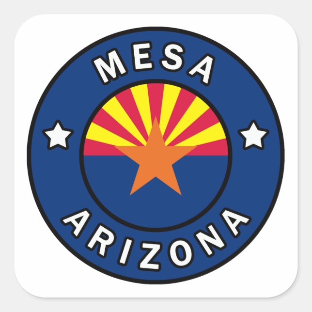 Mesa Arizona Square Sticker (Front)