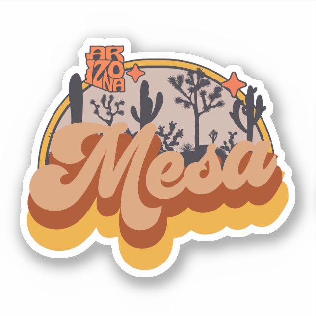 Mesa, Arizona Sticker (Front)