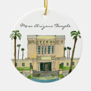 Mesa Arizona Temple Ceramic Ornament