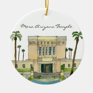 Mesa Arizona Temple Ceramic Ornament
