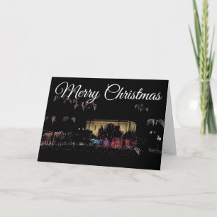 Mesa , Arizona Temple lights. Merry Christmas Card