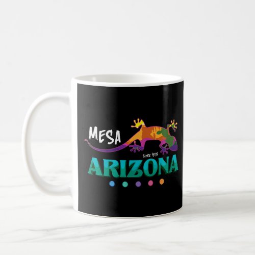 Mesa Arizona USA Desert Gecko Lizard Art Vacation  Coffee Mug