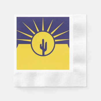 Mesa City Flag Napkins by Pir1900 at Zazzle