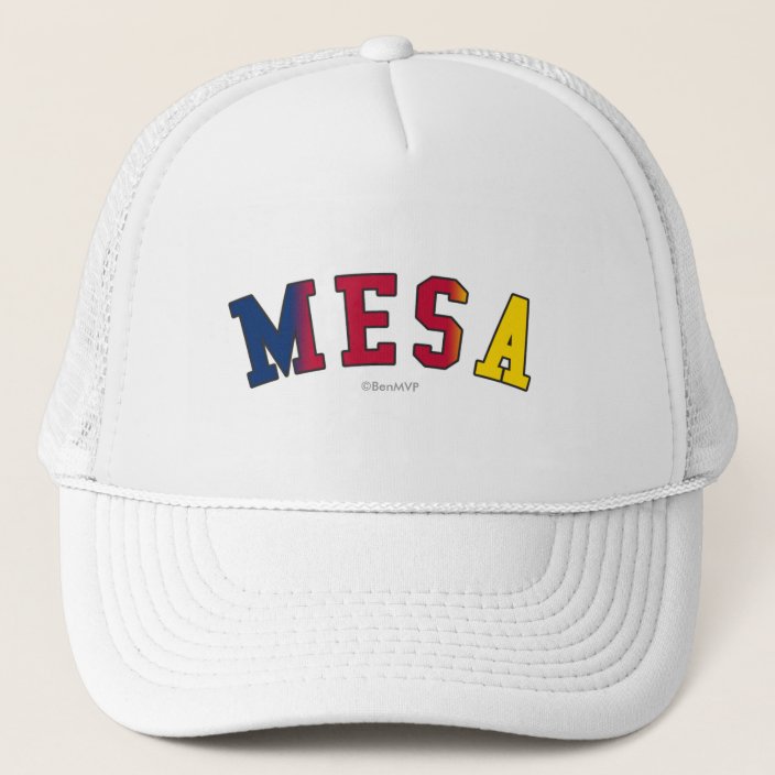 Mesa in Arizona State Flag Colors Trucker Hat