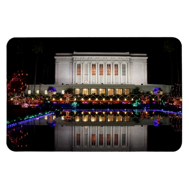 Mesa Temple reflection  Magnet (Horizontal)