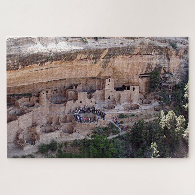 Mesa Verde cliff dwellings, Colorado Jigsaw Puzzle (Horizontal)