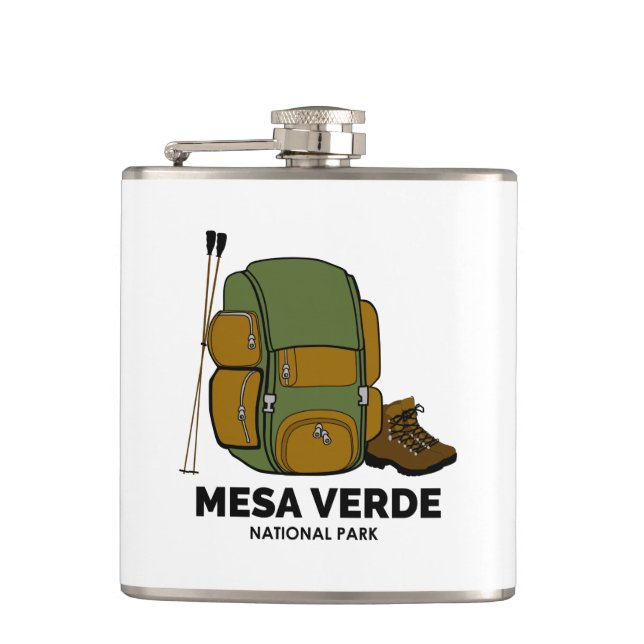 Mesa Verde National Park Backpack Flask (Front)