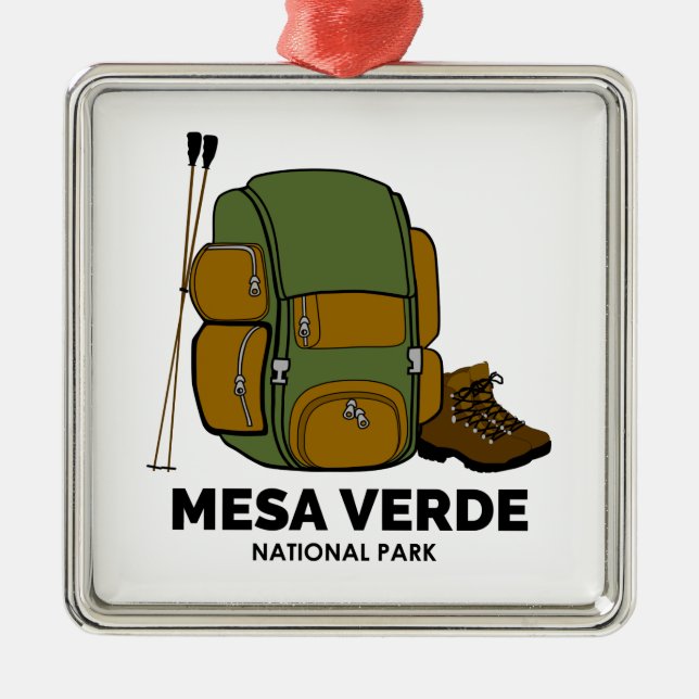 Mesa Verde National Park Backpack Metal Ornament (Front)