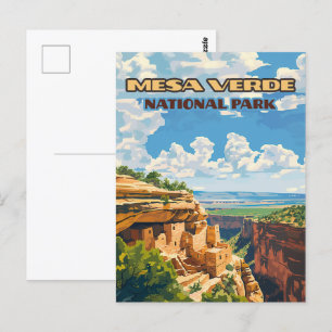 Mesa Verde National Park Colorado Cliff House Postcard