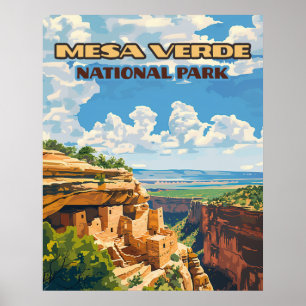 Mesa Verde National Park Colorado Cliff House Poster