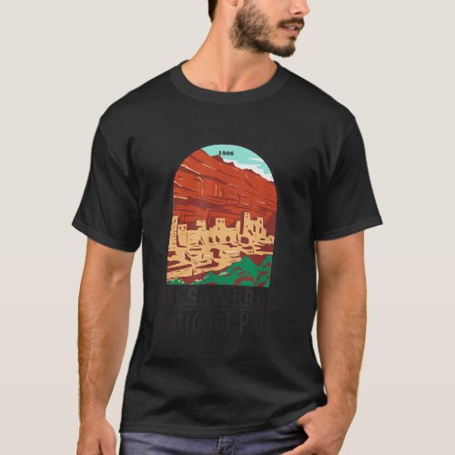 Mesa Verde National Park Colorado Cliff Palace Vin T_Shirt