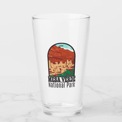 Mesa Verde National Park Colorado Colorful Vintage Glass