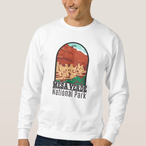 Mesa Verde National Park Colorado Colorful Vintage Sweatshirt