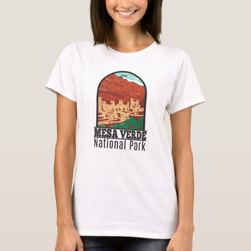 Mesa Verde National Park Colorado Colorful Vintage T_Shirt