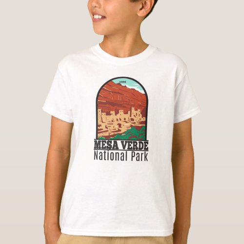 Mesa Verde National Park Colorado Colorful Vintage T_Shirt