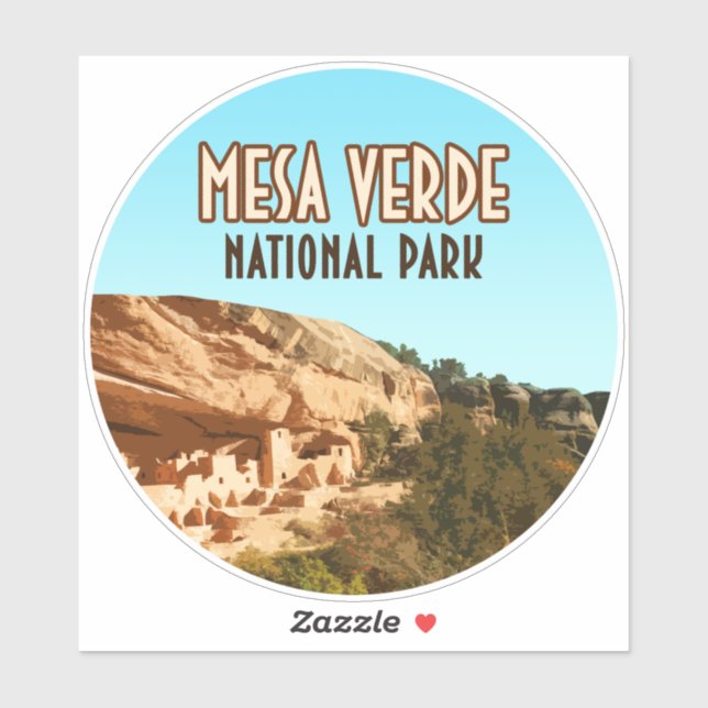 Mesa Verde National Park Colorado Sticker (Sheet)