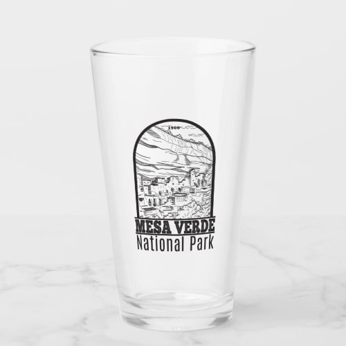 Mesa Verde National Park Colorado Vintage  Glass