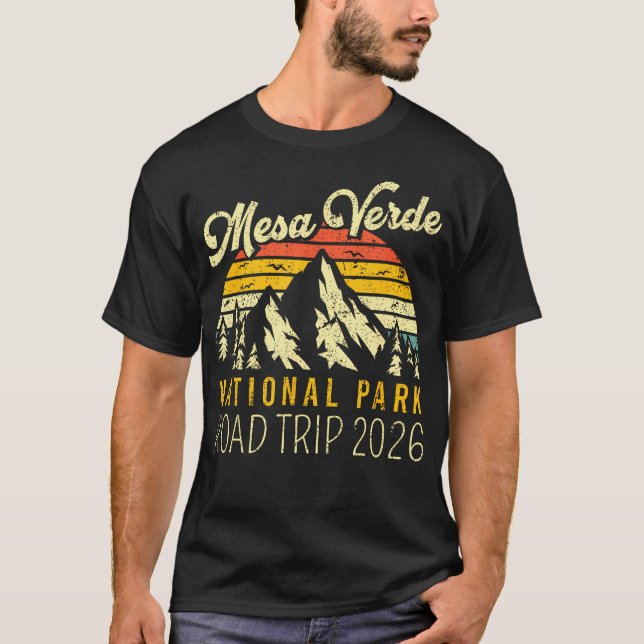 Mesa Verde National Park Traveling 2026 Road Trip T-Shirt (Front)