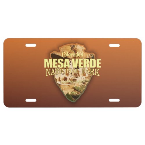 Mesa Verde NP arrowhead License Plate