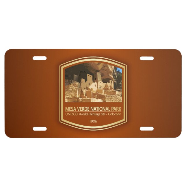 Mesa Verde NP (PF1) License Plate (Front)