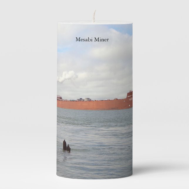 Mesabi Miner candle (Front)