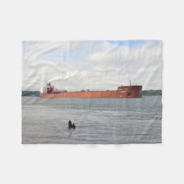Mesabi Miner fleece blanket (Front (Horizontal))