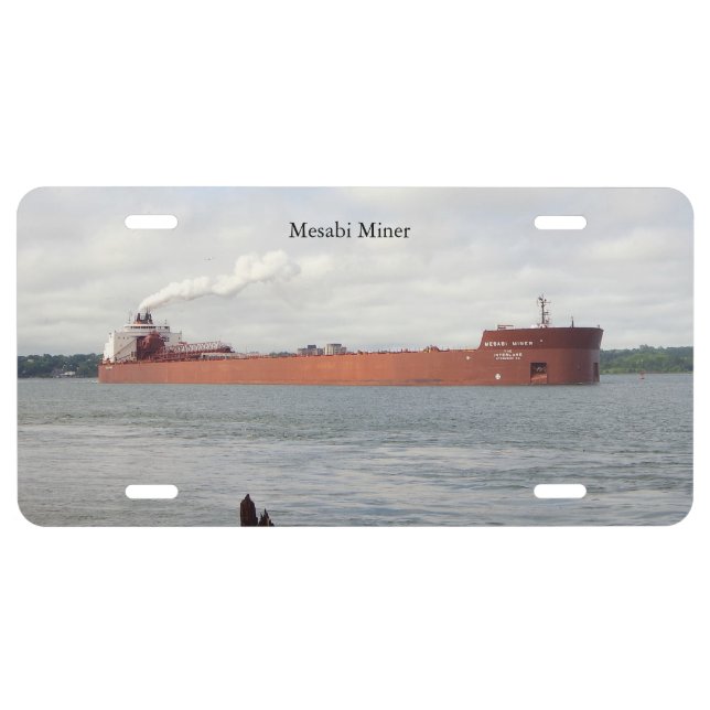 Mesabi Miner license plate (Front)