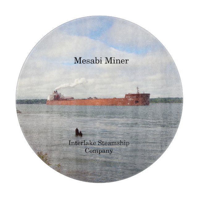 Mesabi Miner round cutting board (Front)
