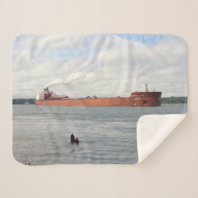 Mesabi Miner sherpa blanket (Front (Horizontal))