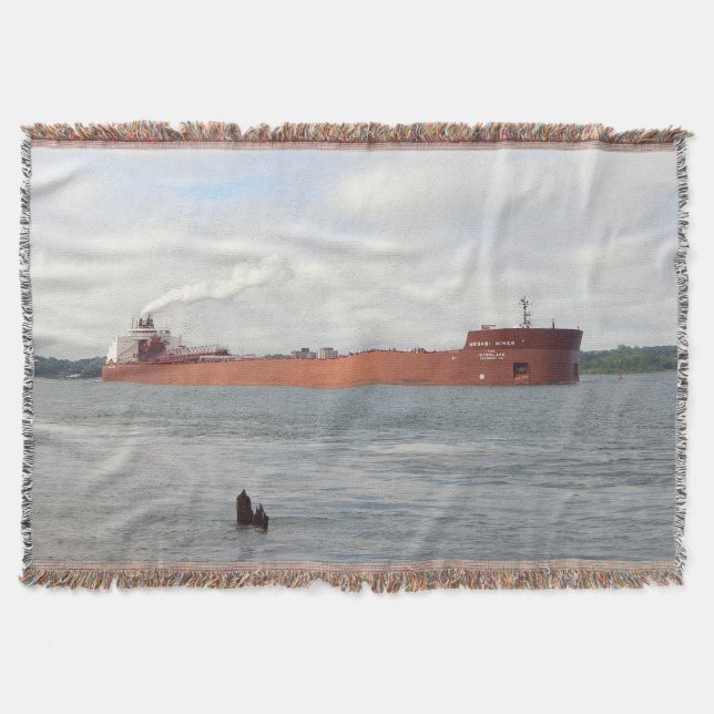 Mesabi Miner throw blanket (Front)