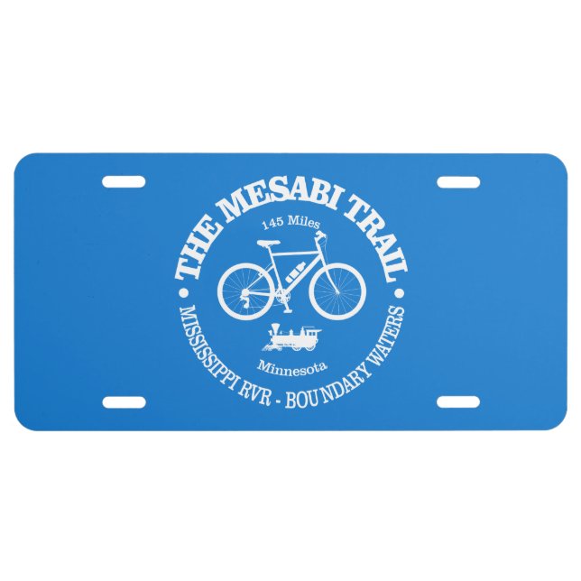 Mesabi Trail (cycling) License Plate (Front)