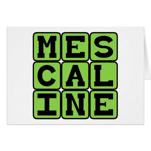 Mescaline, Hallucinogenic Drug (Front Horizontal)