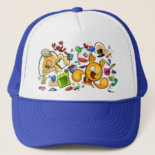 Mesh Brain Helmet Trucker Hat
