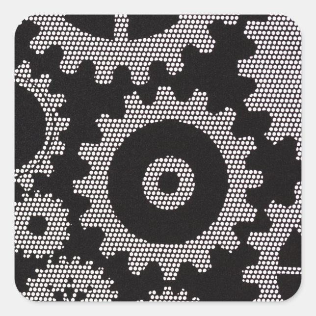 mesh gears stickers (Front)