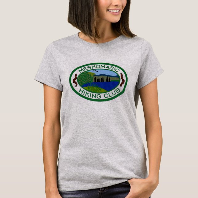 Meshomasic Hiking Club Women's "Ledge" T-shirt (Front)