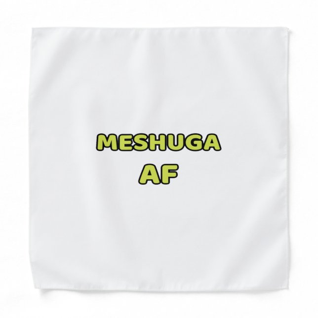 Meshuga AF Dog Bandana (Front)