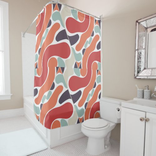 Mesmerizing Abstract Pattern Shower Curtain