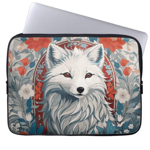 Mesmerizing Artic Fox Wildlife  Laptop Sleeve