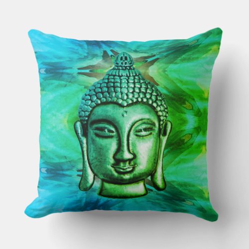 Mesmerizing Buddha throw pillow