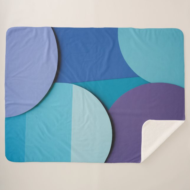 Mesmerizing Circles Sherpa Blanket (Front (Horizontal))