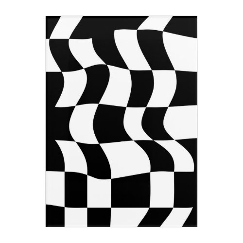 Mesmerizing Depth Lined Patterned Abstract Acrylic Print