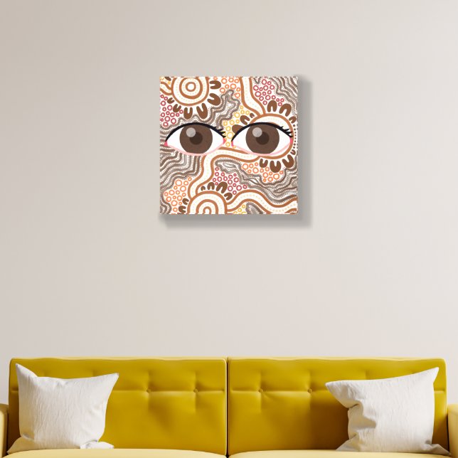 Mesmerizing Eye Painting – A Window to the Soul Acrylic Photo Tile (Living Room)