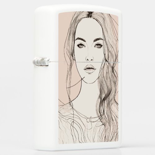 Mesmerizing Eyes Beautiful Lips  Zippo Lighter