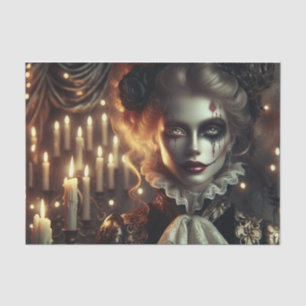 Mesmerizing Gothic Harlequin Decoupage Tissue Paper