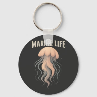 "Mesmerizing Jellyfish Glow Tee" Keychain